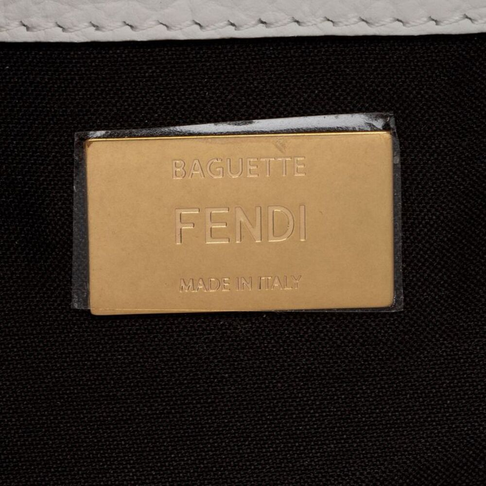 Fendi x Fila Calfskin Mania Beaded Fringe Baguette Shoulder Bag - Picture 8 of 16